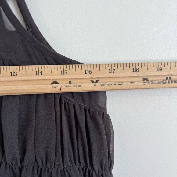 Y2K Vintage Zara Gray Grey Grunge Embellished Sparkly Cut Out Tank Dress Mini L - Picture 13 of 16